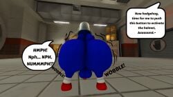 100acrew 1boy 1male 2025 3d 3d_(artwork) 3d_model anthro ass balls big_ass big_butt black_eyes blue_body brainwashing bucket building chum_bucket chum_bucket_bucket_helmet dialogue effects facility femboy floating floating_object grabbing grabbing_object head_stuck hedgehog helmet hypnosis inside_building male male_only metal_bucket mind_control mobian mobian_(species) penis resisting restrained sega sfm small_balls small_penis solo sonic_(series) sonic_the_hedgehog sonic_the_hedgehog_(series) sound_effects source_filmmaker speech_bubble spongebob_reference standing stuck stuck_in_object text_bubble trapped wide_ass wide_hips wide_thighs