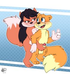 balls blush breasts conker conker's_bad_fur_day erection female from_behind_position fur genitals hair handjob hi_res humanoid_genitalia humanoid_penis male mammal nude nutty_bo open_mouth penile penis rareware rodent sciurid sex simple_background squirrel tail tree_squirrel