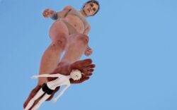 barefoot ellie_(the_last_of_us) giantess mmd stomp stomping tagme trample trampling video