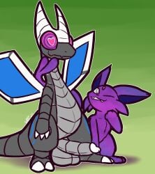 2_horns 2_toes 4_fingers anthro anthro_on_feral balls big_penis blue_inner_ear blue_wings blush claws cute_fangs duo eeveelution erection espeon fangs feet feral finger_claws fingers flygon forehead_gem forked_tail fur gem generation_2_pokemon generation_3_pokemon genitals glans green_background grey_balls grey_body grey_penis grin heart_eyes heart_symbol horn humanoid_genitalia humanoid_penis looking_at_another looking_up machine male male/male nintendo one_eye_closed penis pokemon pokemon_(species) purple_body purple_fur robot simple_background smile spiral spiral_eyes tail tail_around_partner teeth toe_claws toes ultilix unusual_anatomy unusual_tail white_claws white_eyes white_glans white_horn wings zoophilia