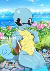 anthro anthrofied bald beach beach_background clothing digital_media_(artwork) eyewear eyewear_only female flower generation_1_pokemon hot_spring humanoid misslulumochi nintendo nude onsen plant pokemon pokemon_(species) pokemorph reptile reptile_humanoid scalie scalie_humanoid sea seaside solo solo_focus squirtle squirtle_squad summer sunglasses sunglasses_on_face sunglasses_only swimwear turtle turtle_humanoid water