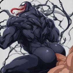 ai_generated anal anal_sex ass big_ass big_butt black_body black_skin bubble_ass bubble_butt butt from_behind gay huge_ass huge_butt interspecies large_ass large_butt long_tongue male male_only male_penetrated male_penetrating_male marvel muscular muscular_male penetration_from_behind penis_in_ass round_ass round_butt sharp_teeth symbiote thick_ass thick_butt thrusting_into_ass tongue_out venom_(marvel) white_eyes