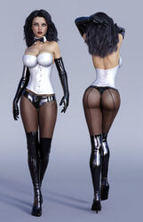 1girls 3d ascot ass back_view big_ass big_breasts black_bowtie black_gloves black_hair black_heels black_high_heels black_shorts blue_eyes boots booty_shorts bow_tie bowtie breasts busty cleavage corset curvaceous curvy dat_ass dc dc_comics eyeshadow female female_only fishnet fishnet_stockings fishnets front_view gloves heels high_heel_boots high_heels homo_magi hot_pants human justice_league large_breasts leather_boots lipstick long_hair magician makeup mascara pantyhose pinup red_lips red_lipstick short_shorts shorts signature solo sorceress superheroine thick_ass thigh_boots thigh_high_boots thighhigh_boots thighhighs tiangtam voluptuous white_ascot white_corset zatanna zatanna_zatara