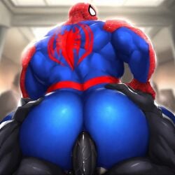 ai_generated anal anal_sex ass big_ass big_butt big_cock big_dick big_penis black_body black_penis black_skin bubble_ass bubble_butt clothed_sex from_behind gay grabbing_ass grabbing_ass_while_penetrating grabbing_from_behind half-dressed huge_ass huge_butt large_ass large_butt long_tongue male male_only male_penetrated male_penetrating_male marvel muscular muscular_male penetration_from_behind penis_in_ass peter_parker round_ass round_butt spider-man spider-man_(series) superhero superhero_costume symbiote thick_ass thick_butt thrusting_into_ass venom_(marvel)