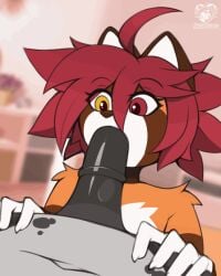 1boy 1girls 4:5 ailurid animal_genitalia animal_penis animated anthro black_penis bodily_fluids brown_body brown_fur duo equid equine equine_genitalia equine_penis fellatio fellatio_gesture fellatio_pov female fur genitals gesture hair kassidi_(moonfluffmf) looking_at_another male male/female mammal masturbation moonfluffmf oral oral_masturbation oral_penetration orange_body orange_fur penetration penile penis red_eyes red_hair red_panda saliva sex straight suggestive suggestive_gesture vertical_video white_body white_fur yellow_eyes