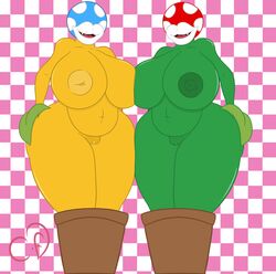 2019 absurd_res big_breasts breasts clitoris cogsfixmore darkened_genitals digital_media_(artwork) female flora_fauna hi_res huge_breasts humanoid mario_(series) nintendo nipples nude piranha_plant plant plant_humanoid pussy super_smash_bros. thick_thighs video_games