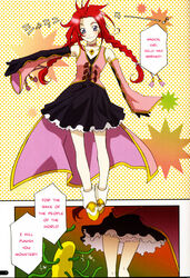 comic crossdressing dress human male red_hair tales_of_(series) tales_of_symphonia tentacle tied_hair twintails zelos_wilder