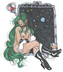 bishoujo_senshi_sailor_moon green_hair high_heel_boots high_heels large_breasts nickyflamingo pluto_symbol sailor_pluto setsuna_meiou tagme