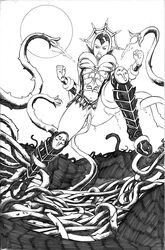 evil-lyn masters_of_the_universe monochrome scott_jones shade shade_jones tagme tentacles