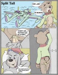 anal anthro baloo bear comic cum disney forced_yaoi fur furry furry_only gay kit_cloudkicker male male_only mammal multiple_males penis rape tagme talespin yaoi