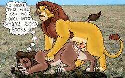 balls disney feral gay kovu male male_only penis simba tagme testicles the_lion_king