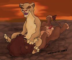 2007 anthro brother_and_sister disney erect_penis female feral_only furry incest kovu penis tagme the_lion_king the_lion_king_ii:_simba's_pride vitani