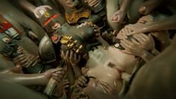 1girls adeptus_arbites angry angry_face animated apulaz big_breasts breasts character_request copyright_request crossbowpussycat female forced forced_sex games_workshop gangbang gangrape gun implied_rape lipstick loop looping_animation mask masturbation multiple_males no_sound pussy rape raped vaginal warhammer_40k