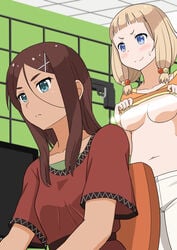 1girls areola_slip areolae breasts breasts_out censor_bar censored censored_breasts exposed_breasts female female_focus female_only flashing nipples oppai oppai_challenge self_exposure self_shot