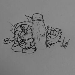1boy 1girls 2d 2d_(artwork) a_universal_time big_penis blush female minisun052 nervous roblox roblox_game self_upload shocked skull tagme the_shinigami traditional_media_(artwork) wings