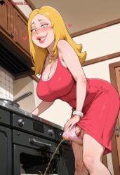 1girls absurd_res ai_generated american_dad black_eyes breasts cartoony curvy curvy_figure dickgirl dickgirl/female female female francine_smith futa_only futadom futanari futanari heart high_resolution highres huge_balls huge_cock huge_cock lewdcreationsfuta lips lipstick looking_down mature mature_female mature_woman peeing peeing peeing_self penis penis_out pink_dress pink_panties precum precum_drip precum_on_penis precum_string sexually_suggestive smirk solo solo_female solo_focus tagme thick thick_legs thick_thighs thighs urine urine veiny veiny_penis