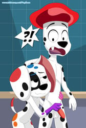 ! 101_dalmatians ? absurd_res anthro anthro_on_anthro balls canid canine canis da_vinci_(101_dalmatians) dalmatian disney domestic_dog duo dylan_(101_dalmatians) female hi_res incest male mammal penis playzone pussy straight