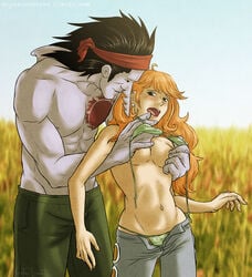 arlong female interspecies large_breasts male nami_(one_piece) one_piece organicscrews questionable_consent