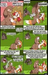 absurd_res amber_(fuf) anthro bodily_fluids brown_body brown_ear_tips brown_fur brown_nose brown_tail_tip canid canine dipstick_ears dipstick_tail ear_markings ejaculation elliot_(fuf) feet female female_penetrated fennec_fox feral feral_on_feral feral_penetrated feral_penetrating feral_penetrating_feral fingerless_(marking) flint_(fuf) fox fuf fur genital_fluids genitals group heart_symbol hi_res inner_ear_fluff knot knotted_penis knotting looking_pleasured male male/female male_penetrating male_penetrating_female mammal markings multicolored_ears mustelid musteline nude_anthro nude_male orange_body orange_fur outside pawpads penetration penile penile_penetration penis penis_in_vagina pink_nose pink_pawpads plant red_eyes sex shrub tail tail_markings toeless_(marking) trio true_fox true_musteline tuft vaginal_fluids vaginal_penetration vaginal_squirting vulva weasel white_tail_tip