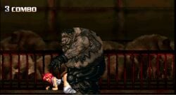 animated animated another_kung_fu_girl biker_clothes bug buta_yaro cage carrying carrying_person character_request dirt doggy_style fat fat_man fly knuckle_bash m.u.g.e.n pig pig_head pixel_art rape ugly_bastard