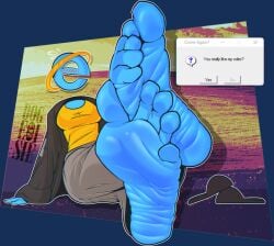 asking asking_viewer baggy_clothing blush feet foot_fetish foot_focus footwear footwear_removed internet_explorer logo question tagme website_logo wrinkled_feet wrinkled_soles wrinkles