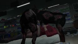 1girls 2boys 3d anal anal_sex blender blowjob boots brown_hair canine canine canine_genitalia canine_penis capcom cerberus_(resident_evil) claire_redfield clothed clothed_sex cum cum_in_ass cum_in_mouth cum_in_pussy darktronicksfm deep_blowjob deepthroat domestic_dog fellatio female_penetrated feral feral_penetrating gangbang grabbing_own_breast group group_sex interspecies jeans knot male/female male_penetrating mattress monster open_mouth oral red_jacket resident_evil_2 resident_evil_2_remake sex sound sword_swallowing_position tagme tied_hair tongue_out video white_skin zombie zombie_dog