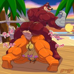 ass big_penis crash_(series) crunch_bandicoot doggy_style gay gay_sex hairy_male okrizo831 penis tiny_tiger