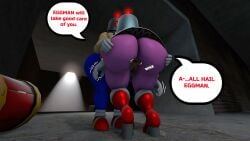 100acrew 1boy 2025 amy_rose anthro anus anus_visible ass ass_focus ass_view blue_body blue_fur brainwashing bucket_helmet bucket_on_head chum_bucket chum_bucket_bucket_helmet confused dialogue drone dronification female female grabbing grabbing_object hammer hedgehog hedgehog_boy hedgehog_girl inside_building male mind_control mobian mobian_(species) panicking panties piko_piko_hammer pink_body pink_hair red_dress resisting sega sfm sonic_(series) sonic_the_hedgehog sonic_the_hedgehog_(series) source_filmmaker speech_bubble standing