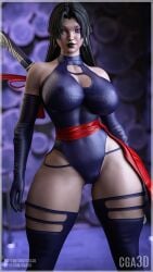 1girls 3d athletic athletic_female betsy_braddock big_breasts breasts busty cga3d curvaceous curvy curvy_female curvy_figure erotichris female female_only fit fit_female hourglass_figure latex_leotard leotard light-skinned_female light_skin long_hair marvel marvel_comics marvel_rivals psylocke psylocke_(marvel_rivals) purple_clothing purple_hair red_lipstick solo solo_female solo_focus straight_hair tagme tight_clothing voluptuous voluptuous_female wide_hips x-men