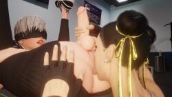 1boy 1girls anilingus ass_lick balls big_balls chun-li crossover duo female femboy femdom feminine_male half-dressed half_naked handjob jpbtos larger_female licking licking_anus licking_ass light-skinned_female light-skinned_male light_skin male malesub nier:_automata rimming sound straight street_fighter tagme video yorha_9s