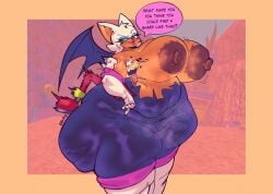 1boy 1girls ambiguous_penetration anthro areolae ass bat bbw big_ass big_breasts breasts bubble_butt busty cellulite chiropteran chubby chubby_female clothing echidna eldiipiid fat_ass female furry furry_only gluteal_fold huge_ass huge_breasts knuckles_the_echidna large_ass large_breasts male musk musk_clouds nipples png ripped_clothing rouge_the_bat sex size_difference sonic_(series) sonic_the_hedgehog_(series) straight straight_sex thick_ass thick_thighs thunder_thighs wide_hips wings