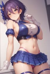 ai_generated anime asaba_ibuki looking_at_viewer needmymommy short_skirt skirt underwear