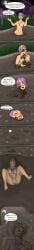 completely_nude_female female_only jtkeller masturbation mud_pit purple_hair sinking