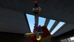 100acrew 1boy 1girl 2025 amy_rose anthro ass brainwashed bucket bucket_helmet chum_bucket chum_bucket_bucket_helmet dialogue drone female female_only flying fox fox_boy grabbing_object hammer hedgehog hedgehog_girl inside_building miles_tails_prower mind_control mobian mobian_(species) piko_piko_hammer pink_body pink_hair red_dress sega sfm sonic_(series) sonic_the_hedgehog_(series) source_filmmaker speech_bubble standing tails_the_fox yellow_body yellow_fur