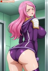 1girls ai_generated aindroidparanoid ass ass_focus big_ass big_breasts big_butt blush breasts busty closed_eyes curvy cute fat_ass female female_only from_behind hair hi_res hips huge_ass huge_breasts human jewelry_bonney large_ass large_breasts legs narrow_waist one_piece panties patreon_link purple_clothing purple_panties slim_waist solo tagme thick_ass thick_thighs voluptuous waist wide_hips