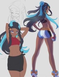 nessa (pokemon) from nintendo by anonds31