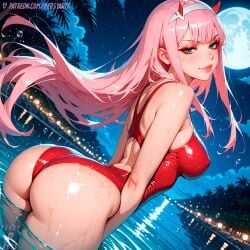 1girls ai_generated arms breasts cleavage covered_nipples covered_pussy darling_in_the_franxx female female_focus floating_hair from_behind girly gorgeous headband horns legs light light-skinned_female light_skin long_hair looking_at_viewer looking_back lovely makeup medium_breasts nature patreon patreon_link patreon_logo patreon_url patreon_username persyarts pink_hair round_ass round_breasts seductive seductive_eyes seductive_look seductive_pose sexually_suggestive sexy solo stable_diffusion swimsuit thick_lips thick_thighs thighs turquoise_eyes water wet wet_clothes wide_hips young_female zero_two_(darling_in_the_franxx)
