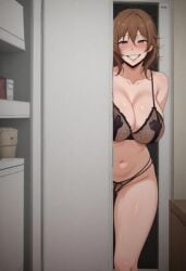 ai_generated before_sex bikini curvy curvy_figure door female horny looking_at_viewer mature mature_female milf mommy mother needmymommy older_female walk-in