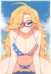 kamen america (character) from kamen america by xyroni