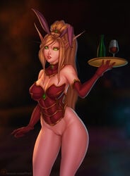 1girls 2019 blizzard_entertainment blonde_hair blood_elf blood_elf_rogue bottomless bunny_ears female female_only freli gloves green_eyes hearthstone heroes_of_the_storm high_ponytail long_hair looking_at_viewer noblegarden partially_clothed pointy_ears pussy rogue_(warcraft) valeera_sanguinar warcraft wine world_of_warcraft