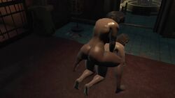 1futa 1girls 3d anal anal_sex animated ass dark-skinned_futanari dickgirl fallout fallout_4 female from_behind futa_on_female futanari intersex muscular_female nora on_all_fours piper_wright sex sound source_request standing sweat thrusting video