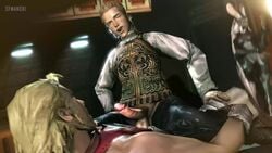 2boys 3d anal_penetration anal_sex animated balthier bara basch_fon_ronsenburg being_watched blonde_hair clothed clothed_sex cowgirl_position cum_in_ass cum_while_penetrated erect_while_penetrated erection final_fantasy final_fantasy_xii fran_(ffxii) gay hung_bottom lying male_only male_penetrating no_sound open_mouth orgasm orgasm_face orgasm_from_anal pants_open penetration penis_out precum receiving_on_top riding_penis rings sfmanski sitting sitting_on_penis sleeveless_shirt veiny_penis video yaoi