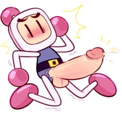 absurd_res bomberman faggotrat hi_res humanoid humanoid_penis male male_only penis solo transparent_background