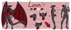 ! 1boy 2018 5_fingers absurd_res animal_genitalia animal_penis anthro black_skin border claws closed_eyes digitigrade diphallia diphallism dragon ear_fins english_text erection expressions fin fingers half-closed_eyes happy hi_res horn knot long_tail lusus_(character) male male_only membrane_(anatomy) membranous_wings model_sheet multi_penis multiple_images penis red_eyes red_scales redpixie scales scalie signature silly simple_background smile solo solo_male standing teeth text tongue tongue_out western_dragon white_border wings