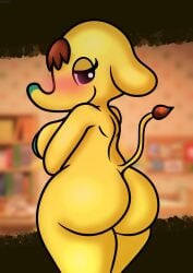 1girls animal_crossing ass breasts brokenrekordbro elephant eloise_(animal_crossing) female nude tagme