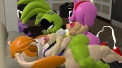 3d 3futas amy_rose blaze_the_cat cum cum_inside fucked_senseless futa_on_futa futa_only futanari mobian_(species) nipple_piercing nipples no_visible_genitalia orange_hair sidewaveformat sonic_(series) sonic_the_hedgehog_(idw) sonic_the_hedgehog_(series) surge_the_tenrec tongue tongue_out vanilla_the_rabbit