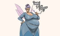 belly big big_breasts curvaceous dreamworks fairy_godmother_(shrek) huge_belly kirathepenguin older_female shrek_(series) shrek_2_(2004)