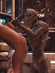 3d alien alien/human alien_girl cumshot cyclone_red doinks-ahoy fleshlight handjob high_resolution highres interspecies male/female mass_effect sex_toy turian