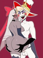 1boy 1girls abs ai_generated ass ass_focus ass_grab athletic balls black_hands blonde_hair blush cheating cheating_girlfriend chest daughter_in_law demon dking1311 dominant_male fallen_angel father_in_law grey_skin gripping_ass hands_on_ass hat hazbin_hotel horny horny_female large_ass large_penis latina lip_biting lips long_hair long_legs lucifer_morningstar_(hazbin_hotel) lustful_gaze mouth_open nipples nude nude_female nude_male older_male older_male_and_younger_female penis penis_in_pussy perky_breasts perky_nipples red_eyes ribbon sharp_teeth silver_hair simple_background smile snake standing standing_sex staring_at_another stockings thick thick_ass thick_thighs un-lesbianed vaggi_(hazbin_hotel) vaggie_(hazbin_hotel) white_skin