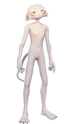 3d anthro anthro_only blush breasts cat_ears cat_tail clawed_fingers claws cloud_nine_(fortnite) feline female female_only flat_chest fortnite furry furry_only malakisuglypotato_(artlist) meow_skulls_(fortnite) posing pussy transparent_background vagina white_fur yellow_eyes